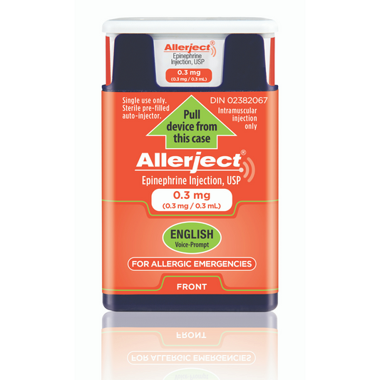 Allerject English 0.30mg injection (Adult), 1 Inj/Bx