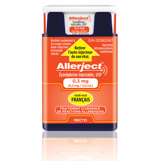 Allerject French 0.30mg injection (Adult), 1 Inj/Bx