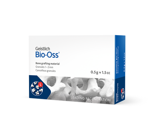 Geistlich Bio-Oss® 1-2 mm, 0,5 g = 1,5 cc, 1 flacon/boîte