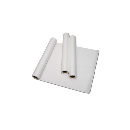 Papier de table médical Bowers Crêpe 17,7", blanc