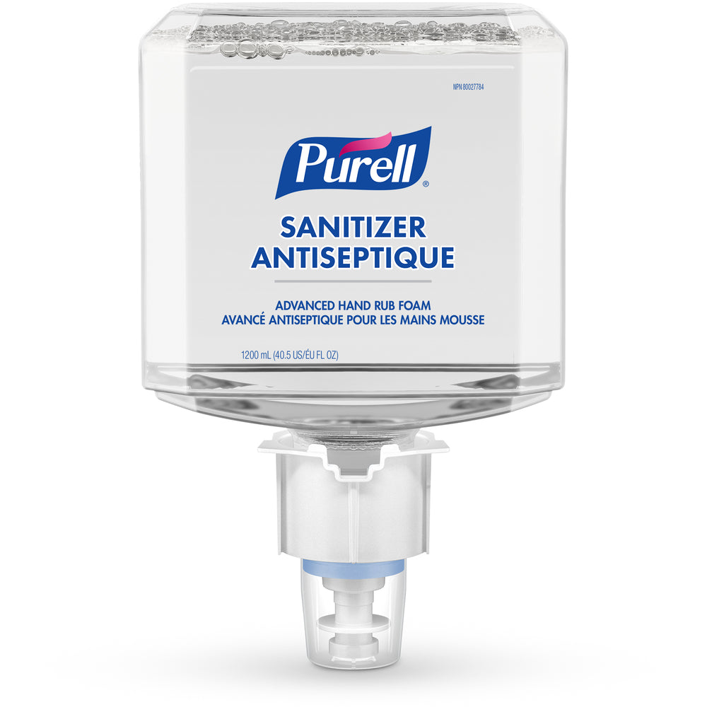 Recharge de mousse nettoyante pour les mains Purell Advanced pour Purell ES4 - 1 200 ml - Lot de 2