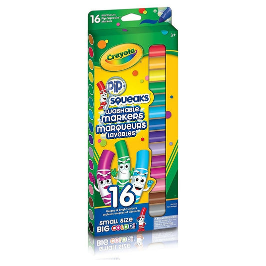 Crayola - Marqueurs lavables Pip Squeaks - Paquet de 16