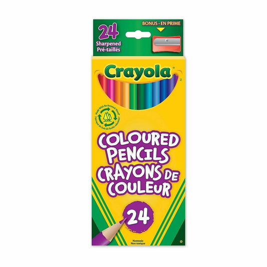 Crayons de couleur Crayola, paquet de 24