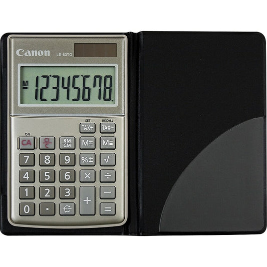 Calculatrice de poche verte Canon LS-63TG