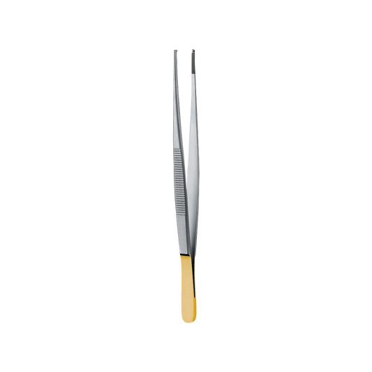 Pince à pansement standard, dentelée, carbure de tungstène, 14,5 cm