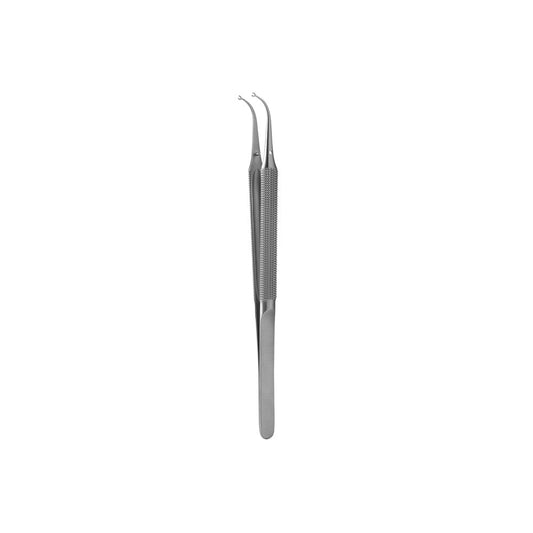 Pince à suture microchirurgicale pour maïs, manche rond, 15 cm