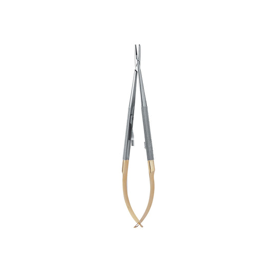 Barraquer Needle Holder with Tungsten Carbide, Locking, Straight, 14CM - D2D HealthCo.