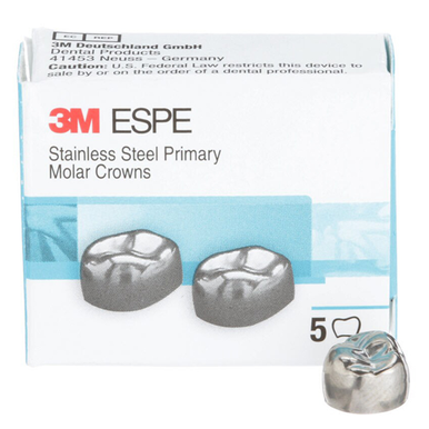 Ni-Chro 2nd Primary Stainless Steel Molar Crown ELR-2