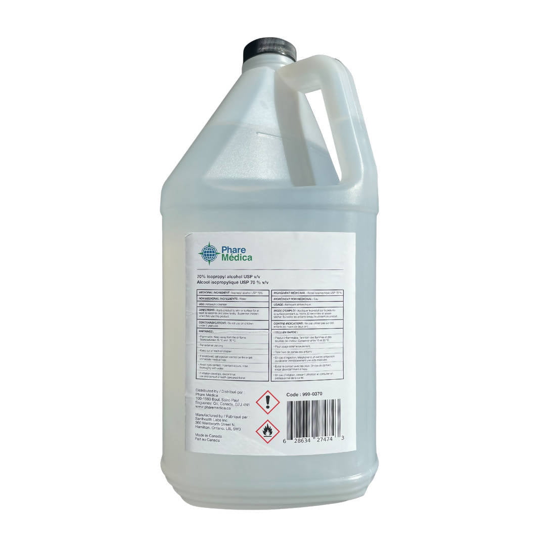 Isopropyl Alcohol 70% - 3.78L - D2D HealthCo.