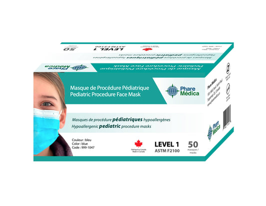 ASTM Level 1 Pediatric Mask - 50/box - D2D HealthCo.