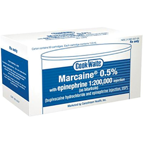 Marcaine Anesthet 1:200.000EPI, 50/Pkg