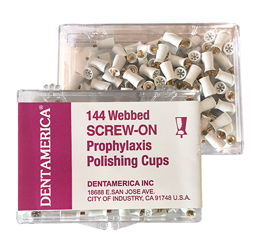 Cupules prophylactiques à vis 144/boîte