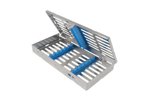 Sterilization Cassette for 7 Instruments - 180x90x22, W/O Lock, Non Detatchable - D2D HealthCo.