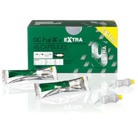 Fuji IX GP Extra GC A3 Cápsulas 48/Pk. Ionómero de vidrio reforzado con resina empacable