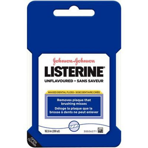 Listerine Waxed Floss Unflavoured With Dispenser 200yd