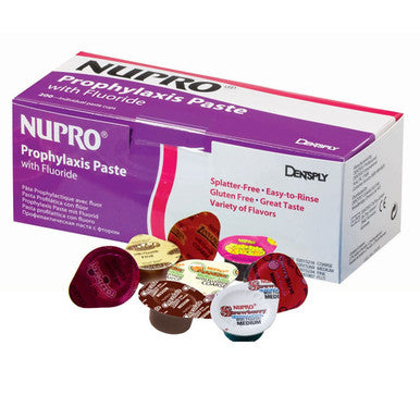 Nupro Medium grit, CherryBlast flavored Prophy Paste with Fluoride, box of 200