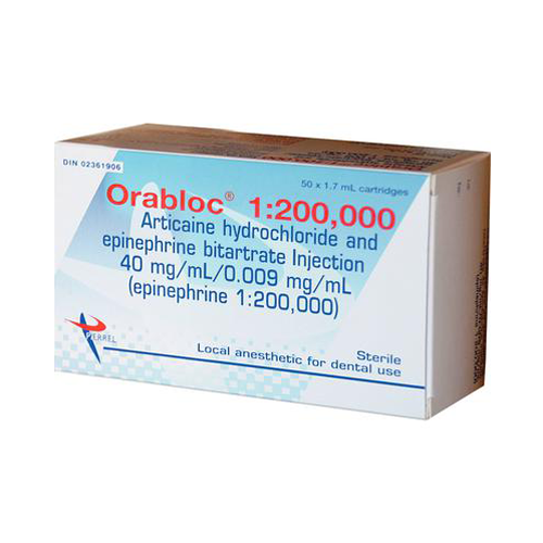 Orabloc 1:200.000 EPI 4% Arti 1.8ml 50/Boîte