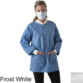 Chaqueta Hipster SafeWear - White Frost - Mediana, paquete de 12 Hecho de alta calidad