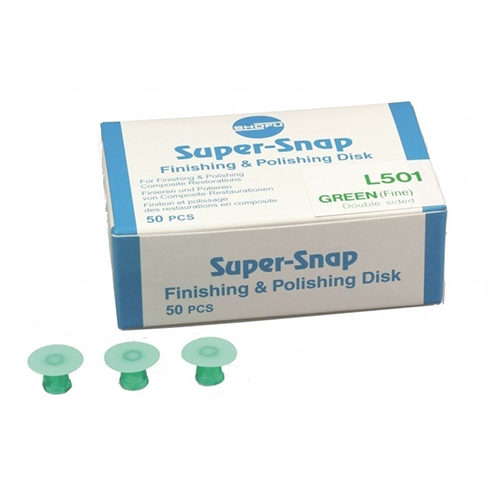 Disques Super-Snap L501, polissage (fin), double face, vert régulier 50/Pk