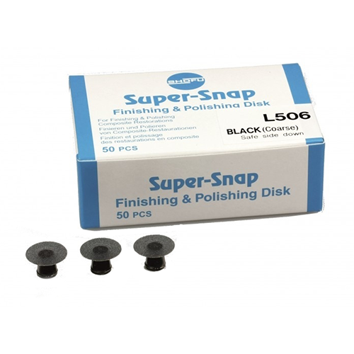 Disques Super-Snap L506, contour (gros), noir régulier, 50/pqt