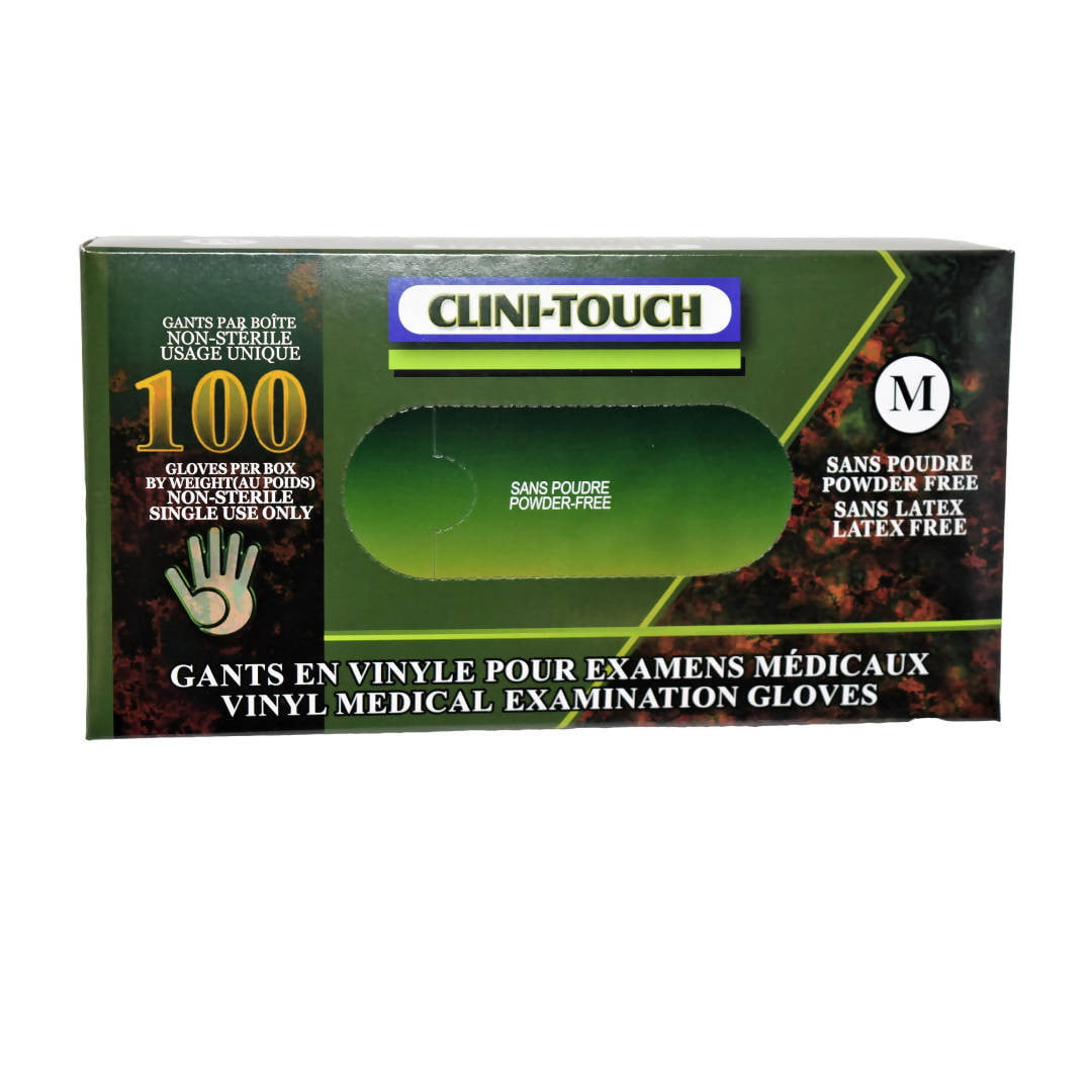 CLINI-TOUCH VINYL GLOVES- CASE (1000 Pieces) - D2D HealthCo.